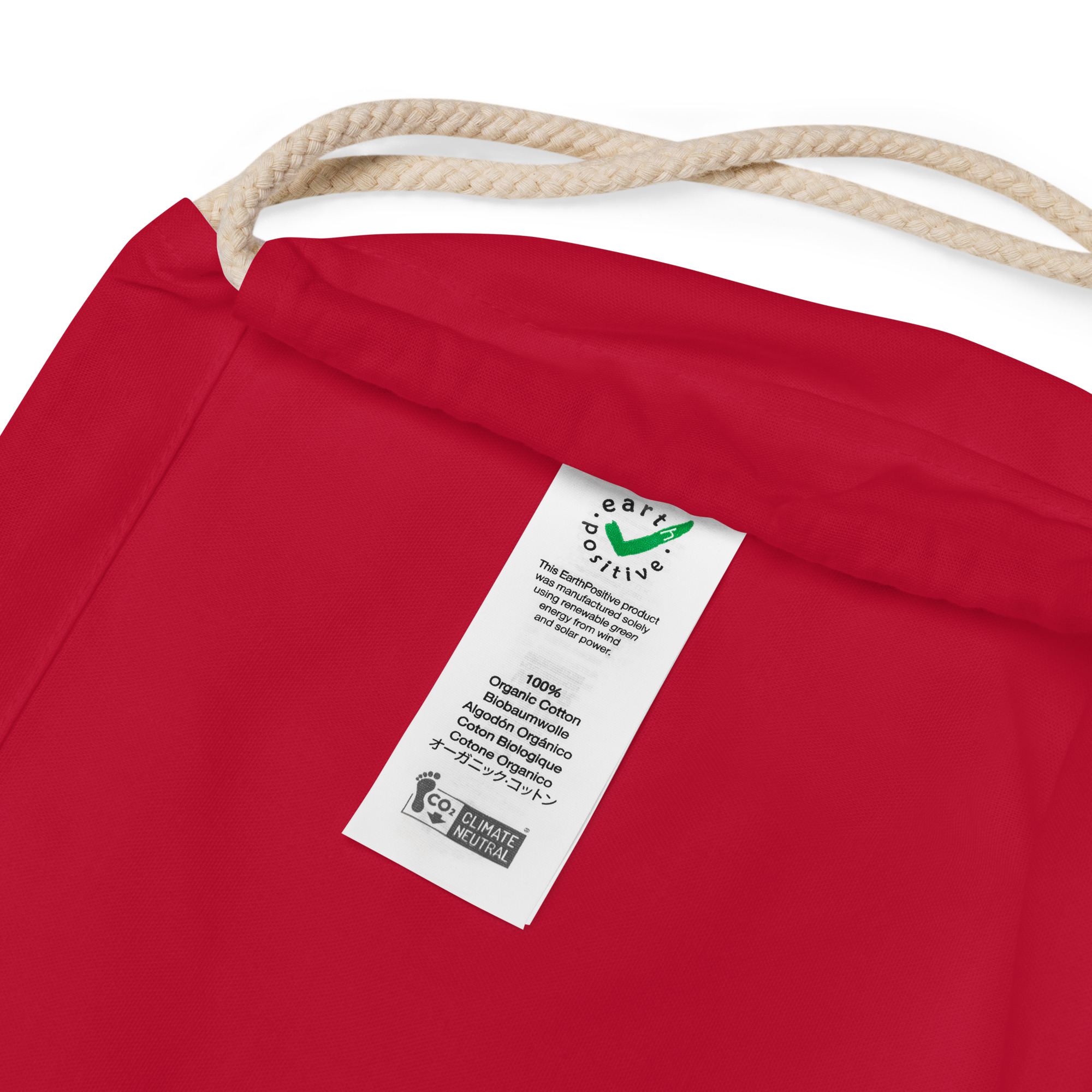 Étiquette sac à cordon Baleine à bosse violette (rouge)