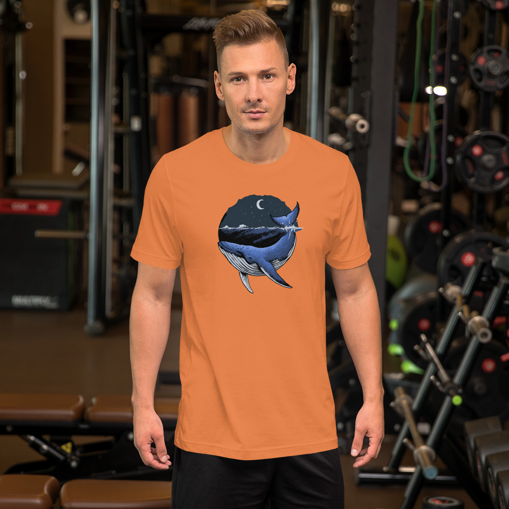 Tee-shirt La Nuit de la Baleine à Bosse orange