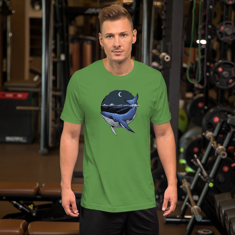 Tee-shirt La Nuit de la Baleine à Bosse vert