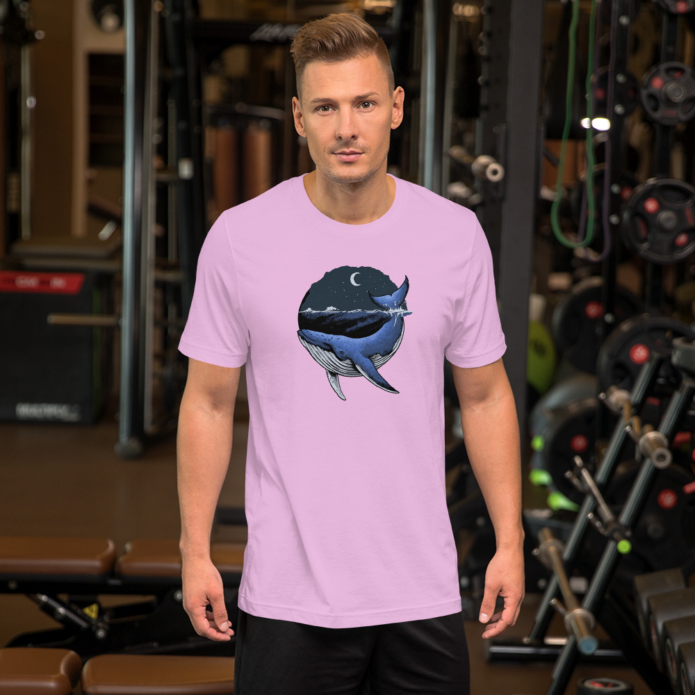 Tee-shirt La Nuit de la Baleine à Bosse lilas
