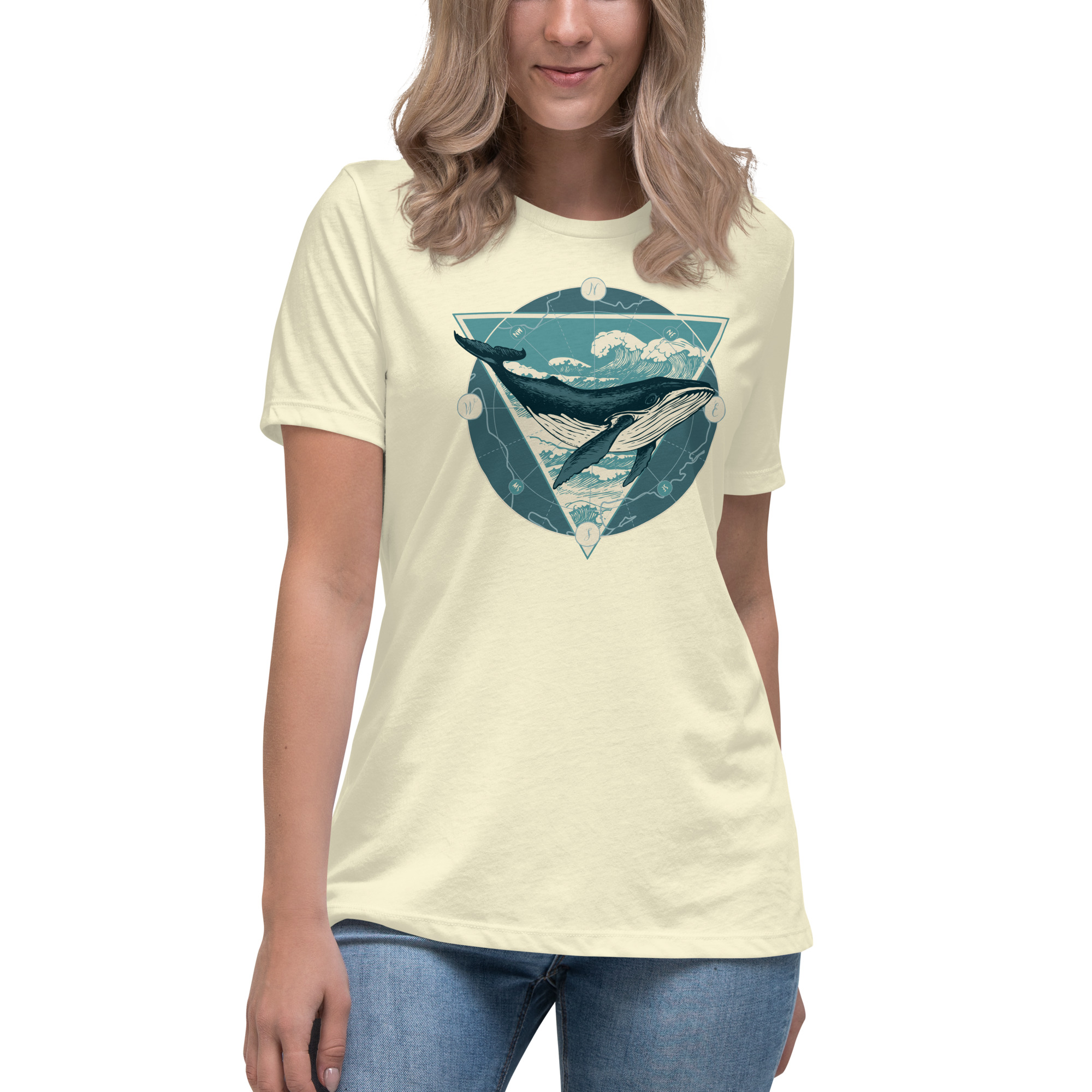 Tee-shirt mixte L'Aventure de la Baleine à Bosse jaune